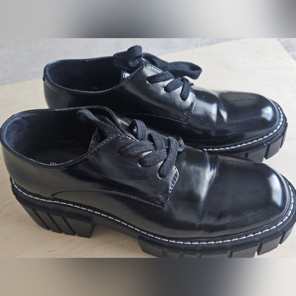 Madden Girl 8.5 Black Platform Oxford